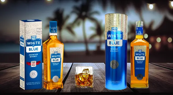 white and blue whisky price